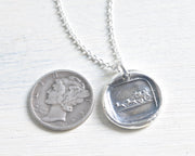 horse drawn carriage wax seal necklace - coaching wax seal jewelry