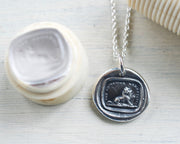 lion and mouse wax seal jewelry