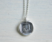 lighthouse wax seal necklace