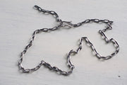 necklace chain - long link chain with snake hook clasp