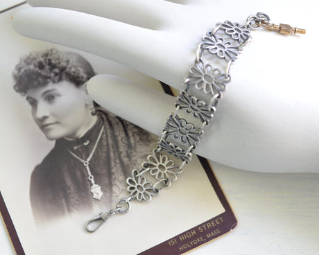 ornate watch chain bracelet