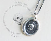 skull wax seal necklace 