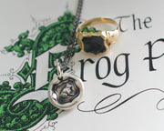 frog princess wax seal necklace