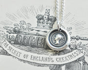 Queen Victoria wax seal necklace