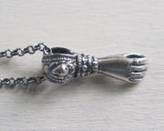 victorian hand necklace pendant