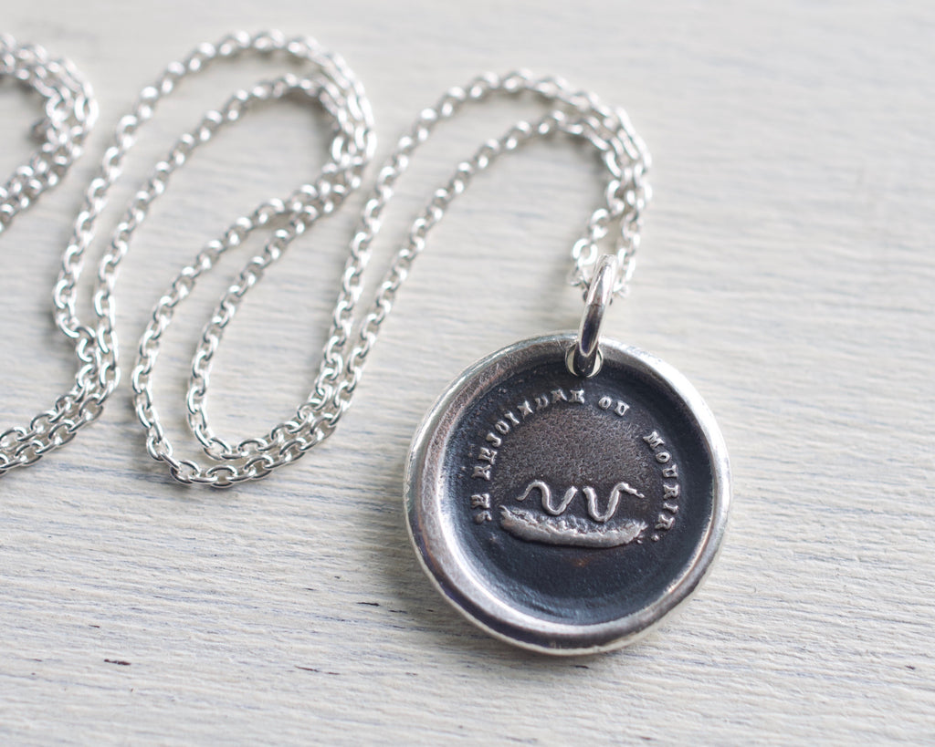 will join or die wax seal necklace