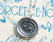 love knot wax seal necklace