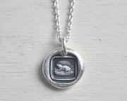 frog toad wax seal necklace