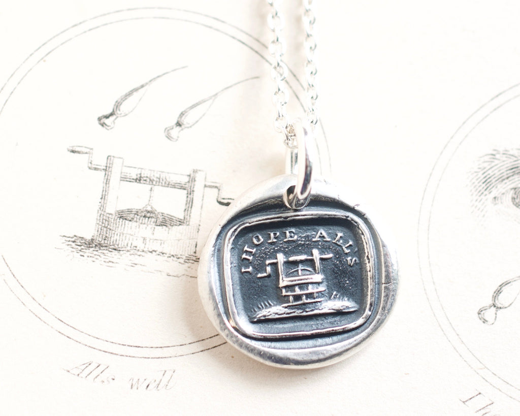 well wax seal necklace