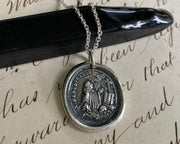 St. Benedict wax seal necklace
