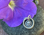 ouroboros snake and skull pendant
