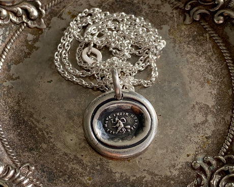 witch wax seal necklace