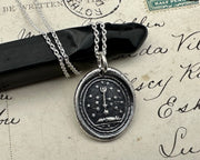 stars wax seal necklace