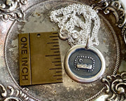 moon wax seal pendant