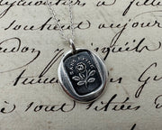 rose wax seal pendant