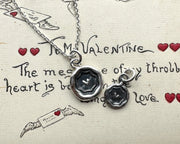 large and small heart charm