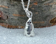 snow ghost necklace