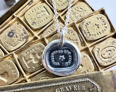 star wax seal necklace