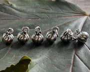 pumpkin pendant sterling silver