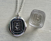 am I not a man and a brother wax seal necklace