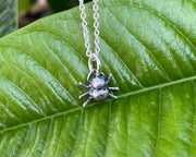 tiny spider necklace