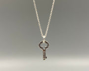 skeleton key necklace