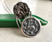 medieval hare wax seal jewelry