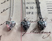 heart stone necklace charm