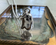 ghost necklace pendant