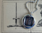 sword wax seal necklace