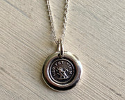 old yet firm wax seal necklace