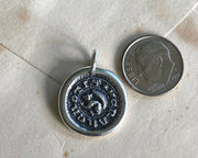 squirrel wax seal necklace - I CRAKE NOTIS - medieval wax seal jewelry