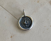 rooster wax seal charm