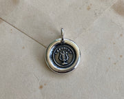 musical wax seal necklace