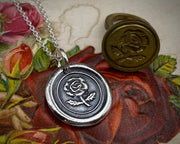 rose wax seal pendant