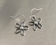 handcrafted flower earrings