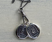abolitionist wax seal necklace