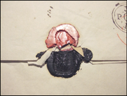 1824 witch wax seal on letter