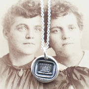 friendship wax seal necklace 