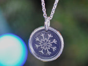 snowflake wax seal jewelry