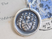 mermaid wax seal pendant