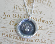 apple wax seal necklace