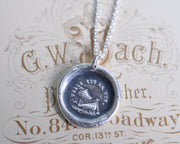 such is life ship wax seal necklace