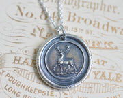 stag wax seal necklace