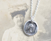Queen Victoria wax seal pendant
