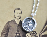 Prince Albert wax seal necklace