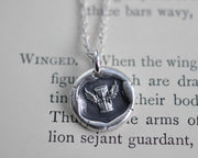 hourglass wax seal necklace