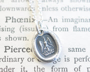 phoenix wax seal necklace