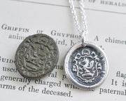 griffin wax seal pendant