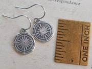 compass wax seal earrings - wax seal jewelry